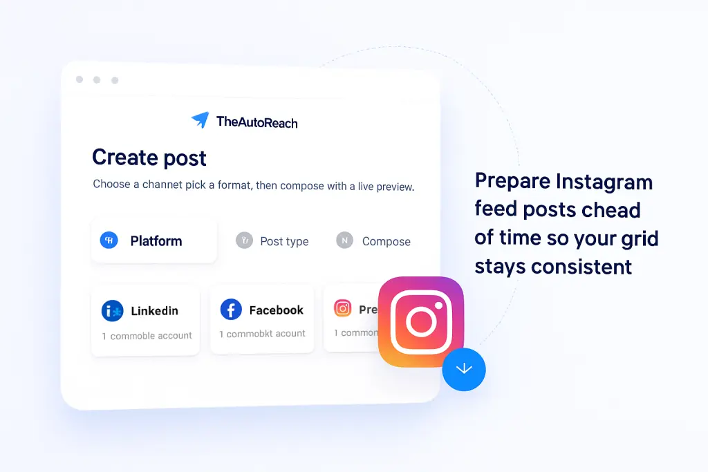 Instagram — Scheduling that stays simple