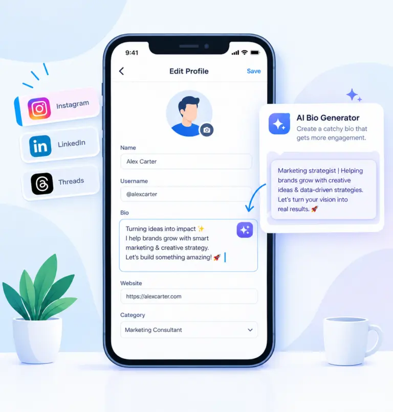 AI Bio Generator — Write a Social Media Bio That Converts