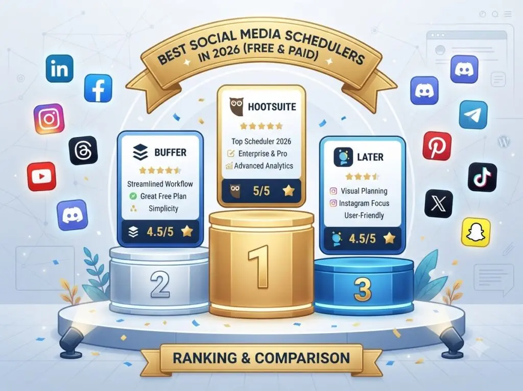 Best Social Media Schedulers in 2026 (Free and Paid)
